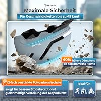 MIVELO Fahrradhelm Damen Herren Erwachsene mit Licht inkl. Helmschloss, NTA Zertifiziert bis 45km/h, Helm geeignet für E-Bike & S-Pedelec, Radhelm Ultraleicht & sicher (Himmelblau, M (52-57,5cm)) – Ansicht 4