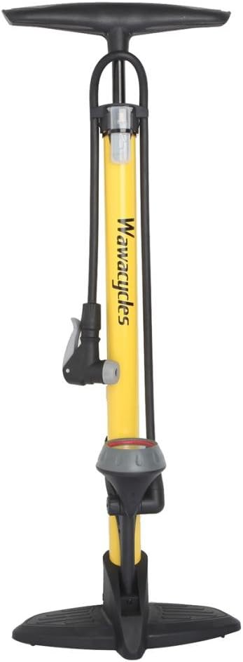 Clearance Super Slim 120psi Bike Pump with 32mm Super Narrow Steel Tube High Pressure Super Lightweight Steel Bicycle Floor Pump Bicycle Pump
