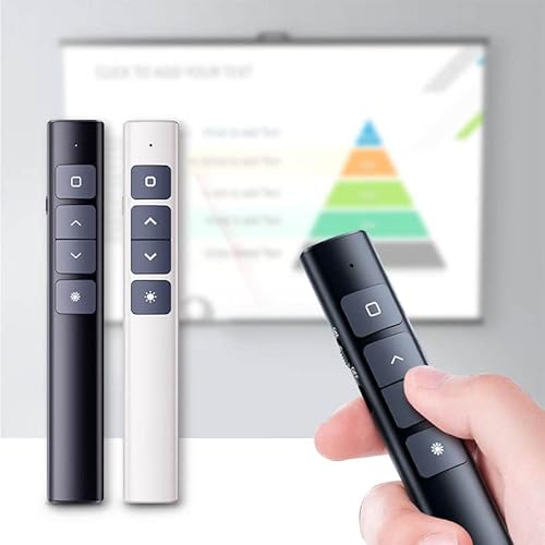 APRESENTADOR DE SLIDES SEM FIO COM LASER POINT E BATERIA RECARREGÁVEL G10