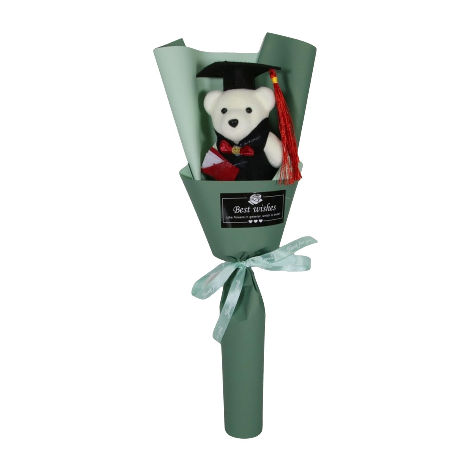 YROHGKPN Artificial Bouquets for Graduation Decoration Cartoon Doctor Bear Bouquets for Graduates Student Teacher Teacher Appreciation