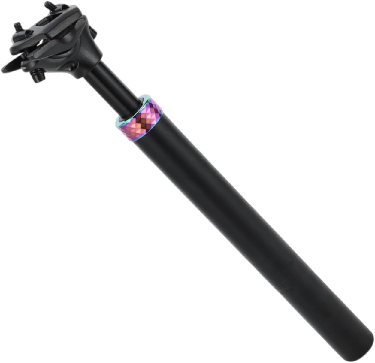 1 Pc Most Mountain Bikes Bike Seat Posts Suspension Shock Absorber Bike Saddle Post Seat Tube 31.6x350mm Black Assorted Color Aluminum Alloy