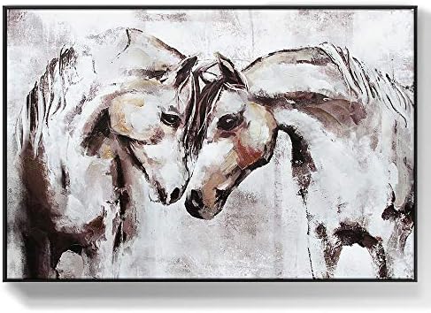 lamplig Horse Framed Canvas Prints