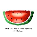 Party Decorz Watermelon Slice Foil Balloon Big Size (17X25 Inch, 1pcs) For Summer Theme, Fruit Theme Party Decoration gallery image