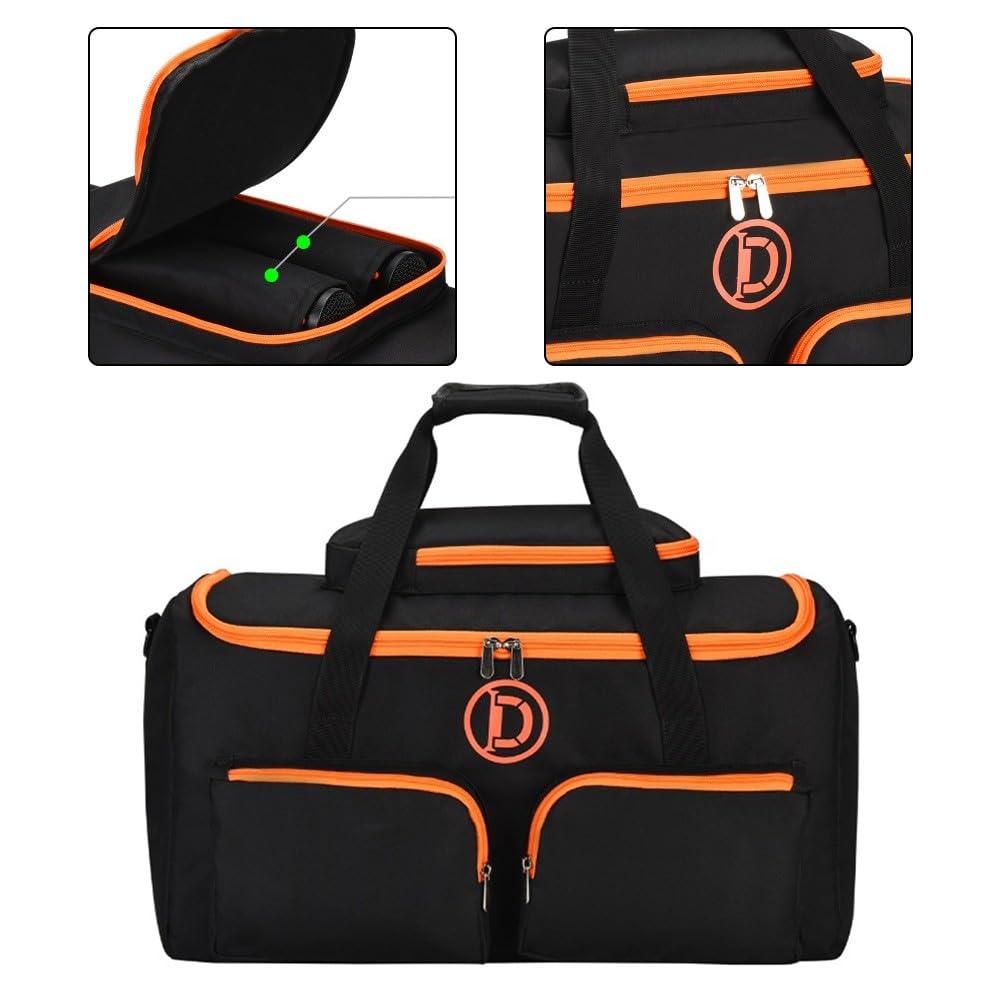 Custodia rigida per JBL per partybox 2, borsa protettiva da viaggio con spazio per altoparlanti e accessori, scatola di trasporto in poliestere PE, nera