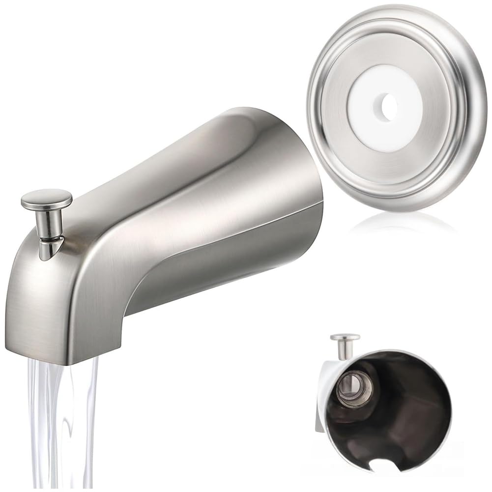 Hndhbfgrt Wall Front Mount Faucet with Diverter Wall Front Mount Faucet Sink & Bathtub Spouts C