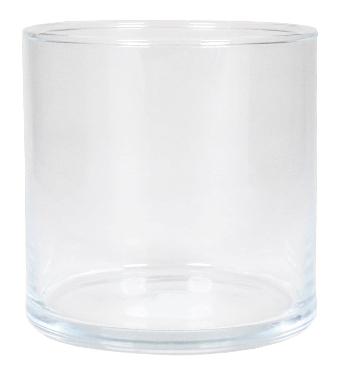 INNA-Glas Jarrón cilíndrico para Velas Sanya Ocean, Transparente, 10 cm, Ø 10,1 cm - Jarrón Transparente