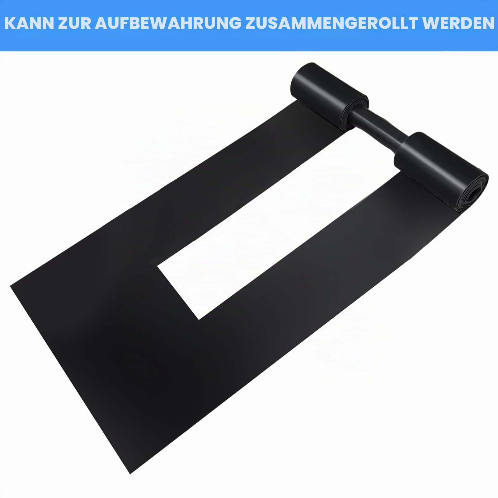 Silikon-Schablone, faltbar, wiederverwendbar, für Parkplatzmalerei und Bordsteinlinien, 233,7 x 10,2 cm, Schwarz