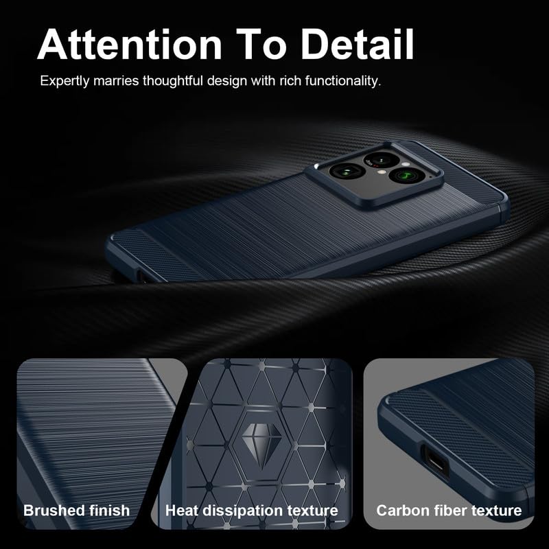 Image of Basic Case for Sony Xperia 1 VIII (Carbon Fibre Blue)