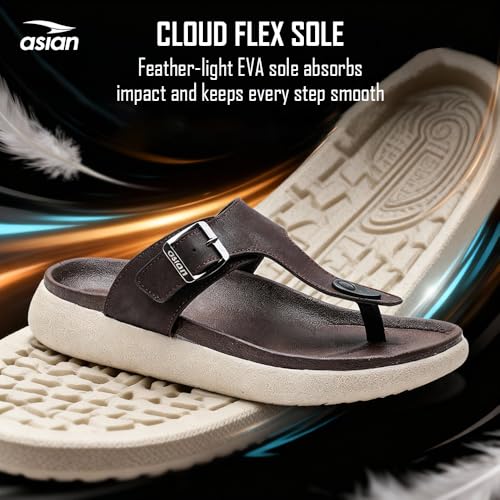 Image of ASIAN Doctor Soft Medisol-02 Men's Orthopedic Slippers | Lightweight Comfort Slippers with Arch Support, Cushioned Footbed, Anti-Slip Soft Sole, Durable Stylish Daily Wear