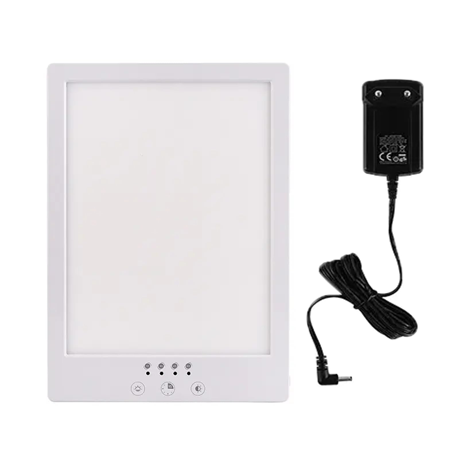 LED Lichttherapielampe 10000Lux Bionische Sonne Elektrodenloses Dimmen Zweifarbige Temperatureinstellung Countdown Klappbarer Ständer Geeignet für Reisen und Zuhause
