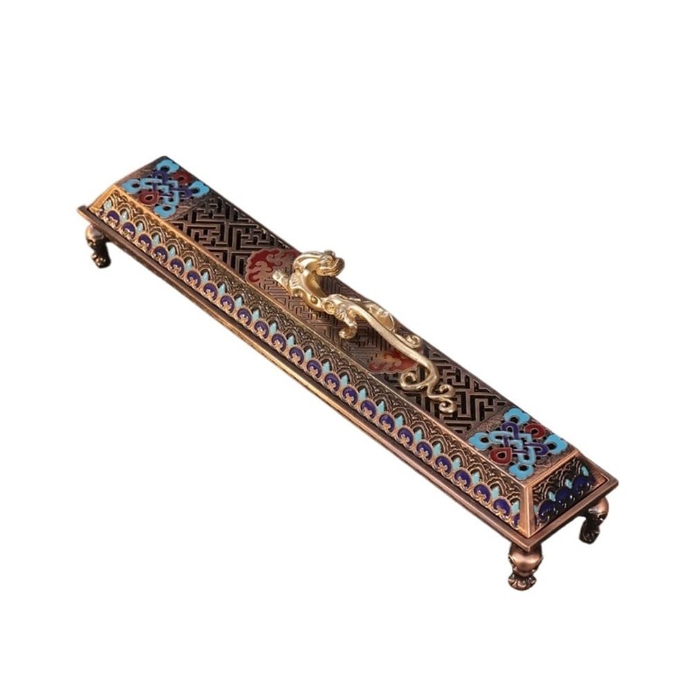 Incense Holder Horizontal Incense Burner With Lid Indoor Tea Table Holder Ornament For Meditation Yoga Spa Room Decor Burner Holder Tower