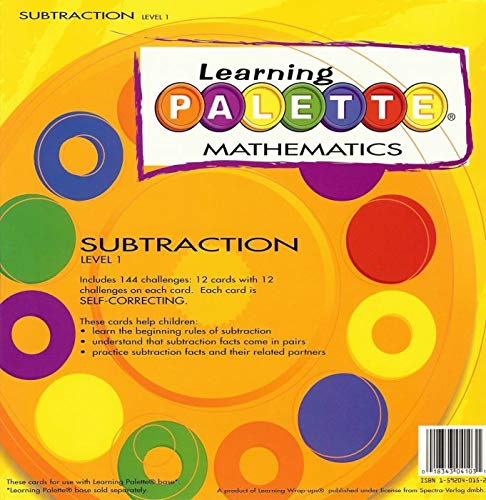 1st Grade Math Learning Palette Subtraction