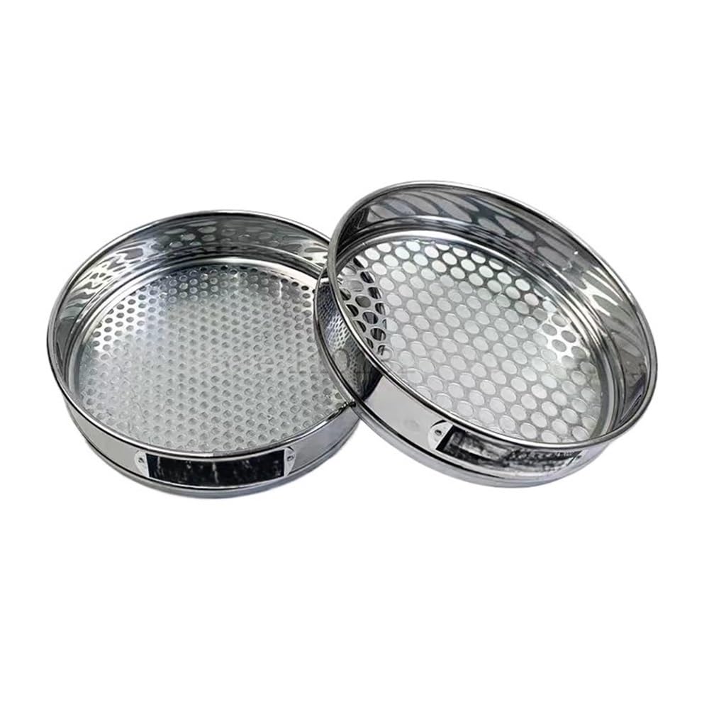 Sito laboratoryjne Sito wibracyjne do pobierania próbek gleby z okrągłym otworem, średnica 20 cm, otwór 0,075-60 mm, ocynkowany, 1 szt. (5 mm)