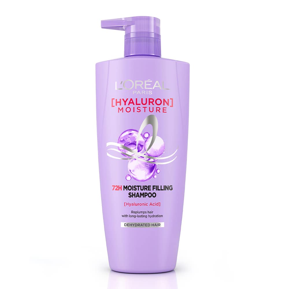 L’Oréal ParisL'Oreal Hyaluron Moisture 72H Moisture Filling Shampoo | With Hyaluronic Acid | For Dry & Dehydrated Hair | Adds Shine & Bounce 650ml