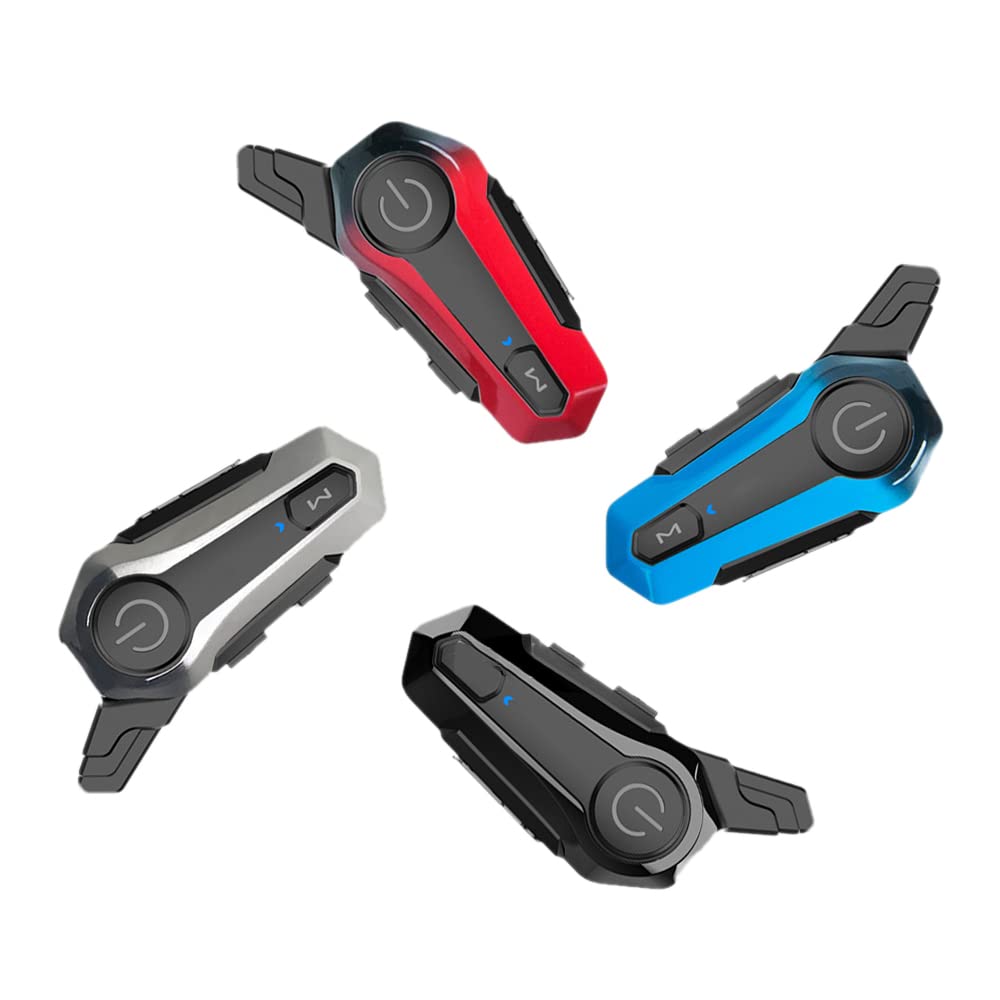 Bamberg Interfono per Moto Bluetooth Auricolare Interfono Universale con Riduzione del Rumore per Integrale 3 Colori Telaio
