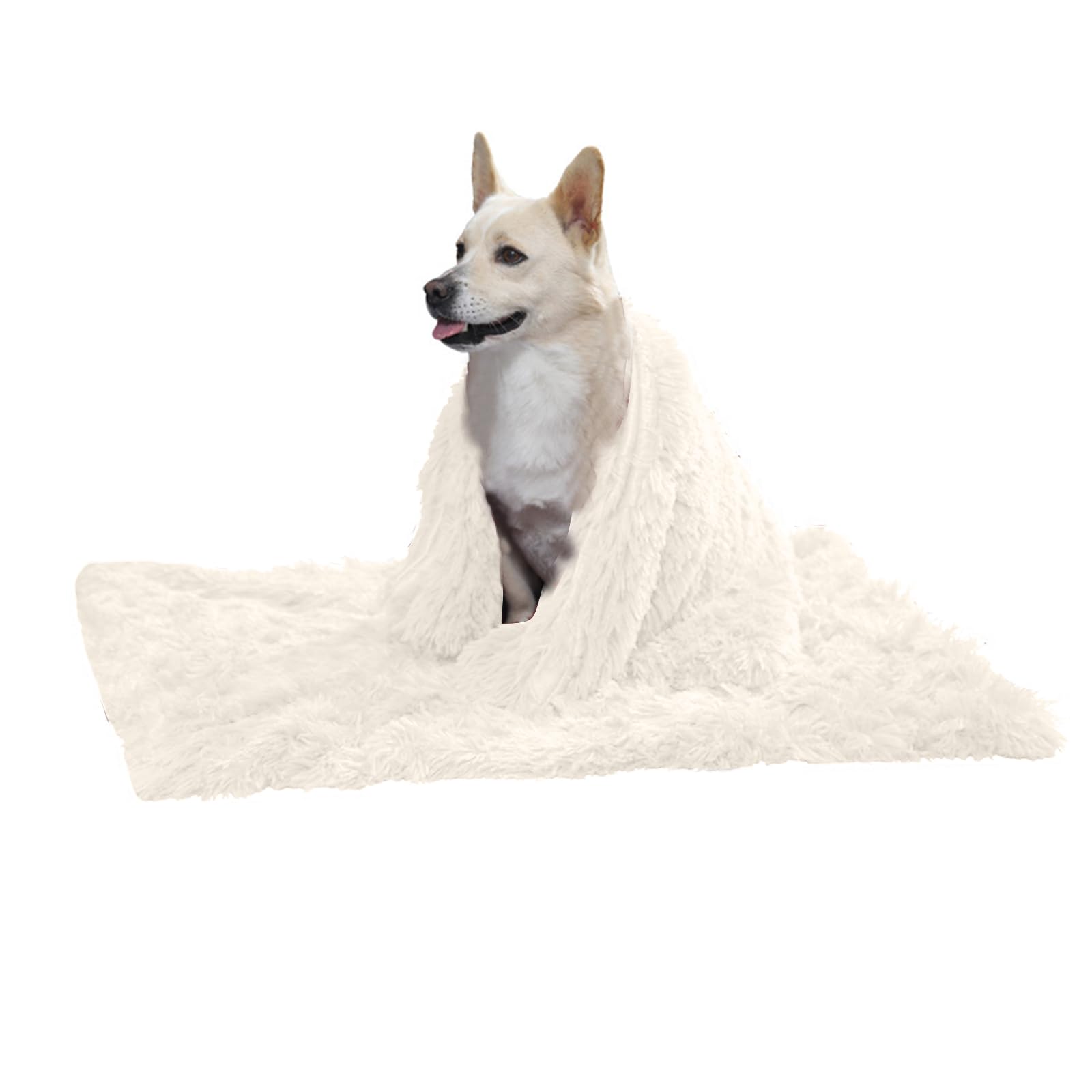 PETCUTE Dog Blanket, Super Soft Warm Fluffy Pet blanket, Shaggy Faux Fur Pet Snuggle Blanket,Washable Sleep Bed Mat for Small Medium Large Dogs and Cats,Available All Seasons