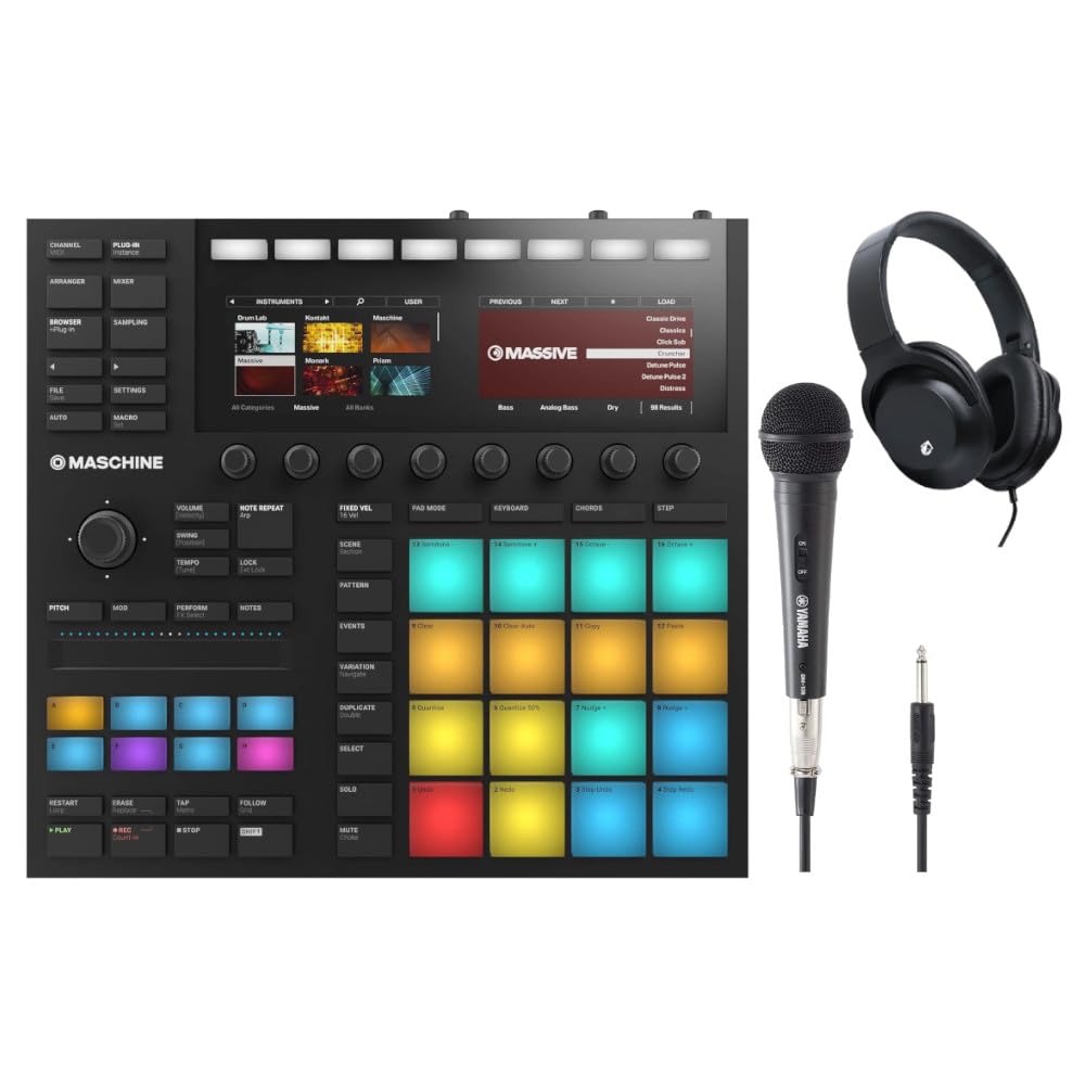 Amazon | NI MASCHINE MK3 マシーン + マイク DM-105 + ヘッドホン KHP 