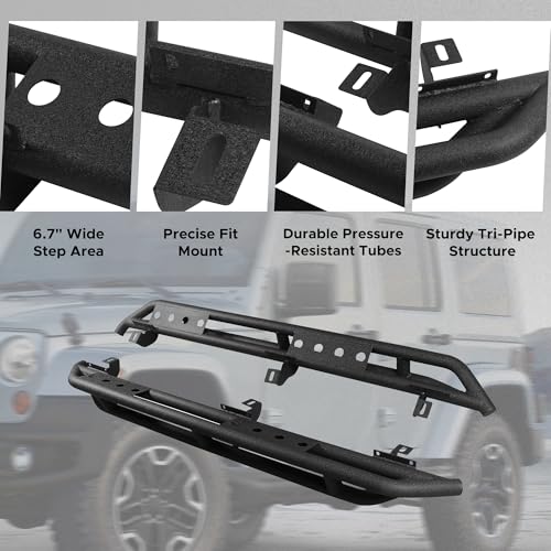 Estribos para Jeep Wrangler JK 4 Puertas 2007-2018 miniatura 3