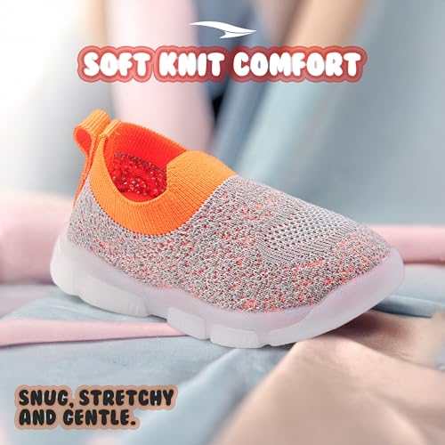 Image of ASIAN Sparkle-01 Kids LED Shoes for Boys & Girls with Soft Knit Material | Lightweight and Easy Slip-On Fit