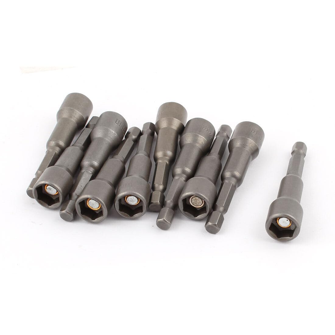 #US 10pcs 10mm Hexagon Magnetic Nut Driver Socket Adapter Drill Bit Power Tool