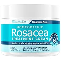 Roycederm Redness Calming Cream for Rosacea-Prone Skin and Face – Soothing Moisturizer for Sensitive, Red or Irritated Skin – Hydrating Care with Azelaic Acid, Niacinamide, Sulphur & Centella