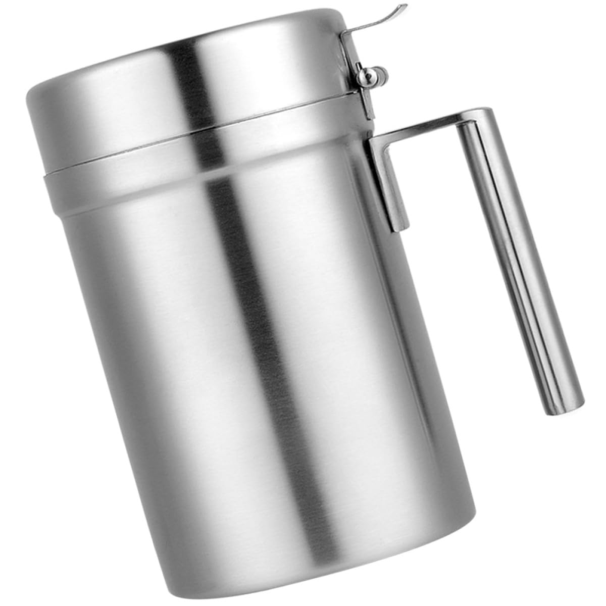 jojofuny Distributore di Aceto in Acciaio Inox 304 da 550 Ml, Contenitore Olio Cucina Antigoccia Manico, Bottiglia Multifunzione per Salsa di Soia, Salse e Condimenti, Accessorio