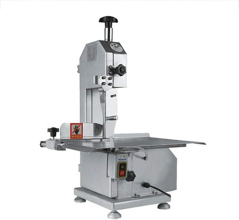 Bone Saw Machine 650W Electric Bone Cutting Cutter Machine Portable Butcher Frozen Fish Meat Cutter Slicer Table Band Saw for Restaurant Home Kitchen