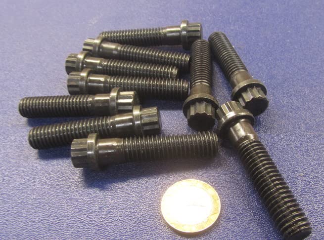 Alloy Steel 12 Point PT Bolts, 7/16-14 x 2.00 Length 10 pcs