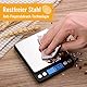 Diyife Feinwaage 500g/0,01g, Briefwaage, Taschenwaage, Hohe Präzision, LCD-Display mit Hintergrundbeleuchtung, Küchenwaage mit Tara-Funktion & PCS, mit 2 Tablett & Batterien - Schwarz