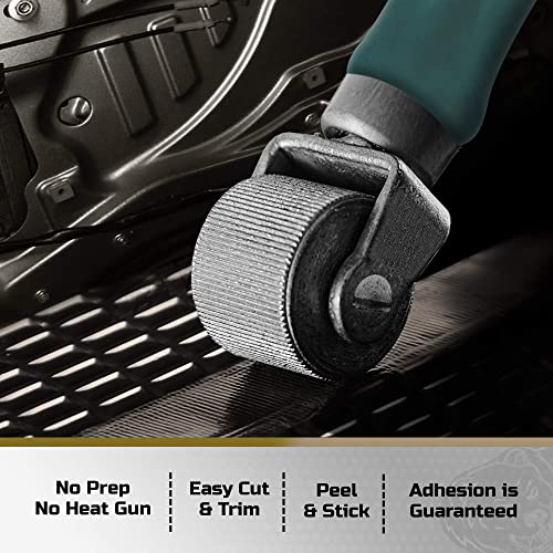 Siless Black 80 mil (2mm) 36 sqft Car Sound Deadening mat - Butyl Automotive Sound Deadener - Noise Insulation and Vibration Dampening Material (36 sqft)