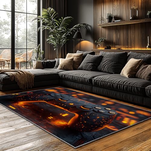 Tapis de manette de jeu grand format antidérapant pour sol de salon