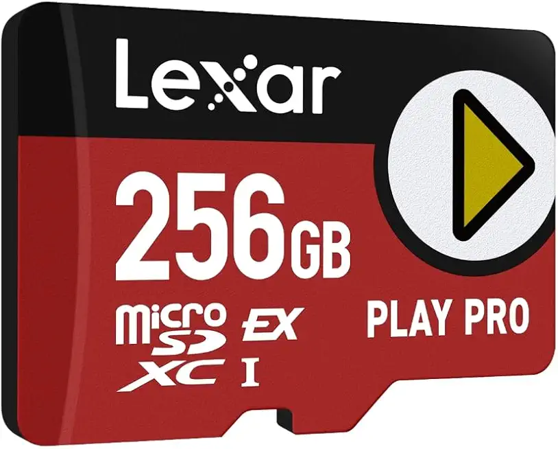 Lexar Play PRO MicroSDXC Express-Karte 256GB, bis zu 900MB/s Lesen, 600MB/s Schreiben, spieloptimiert, A2, 4K, Hochgeschwindigkeits-Speicherkarte für Handheld-Konsolen, Switch, tragbare Gaming-Geräte