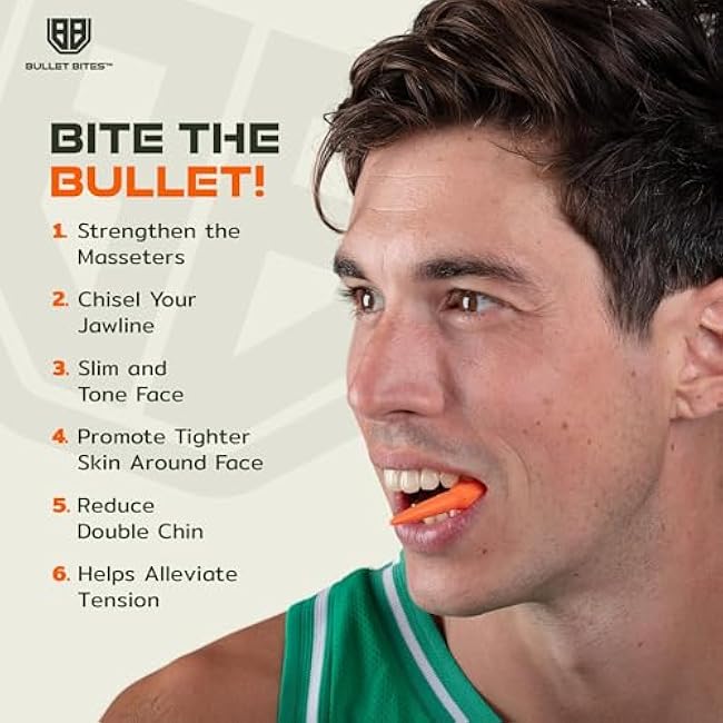 Jaw Exerciser for Men and Women - Jawline Trainer and Facial Toning Tool - Silicone Jaw Toner - Face Neck Shaper - Face Exerciser - 3 Resistance Levels