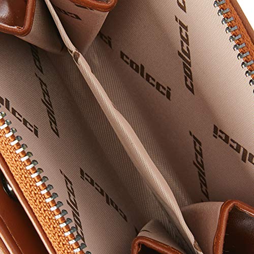 Carteira Logo Institucional Colcci, Caramelo, Tamanho Único, Feminino