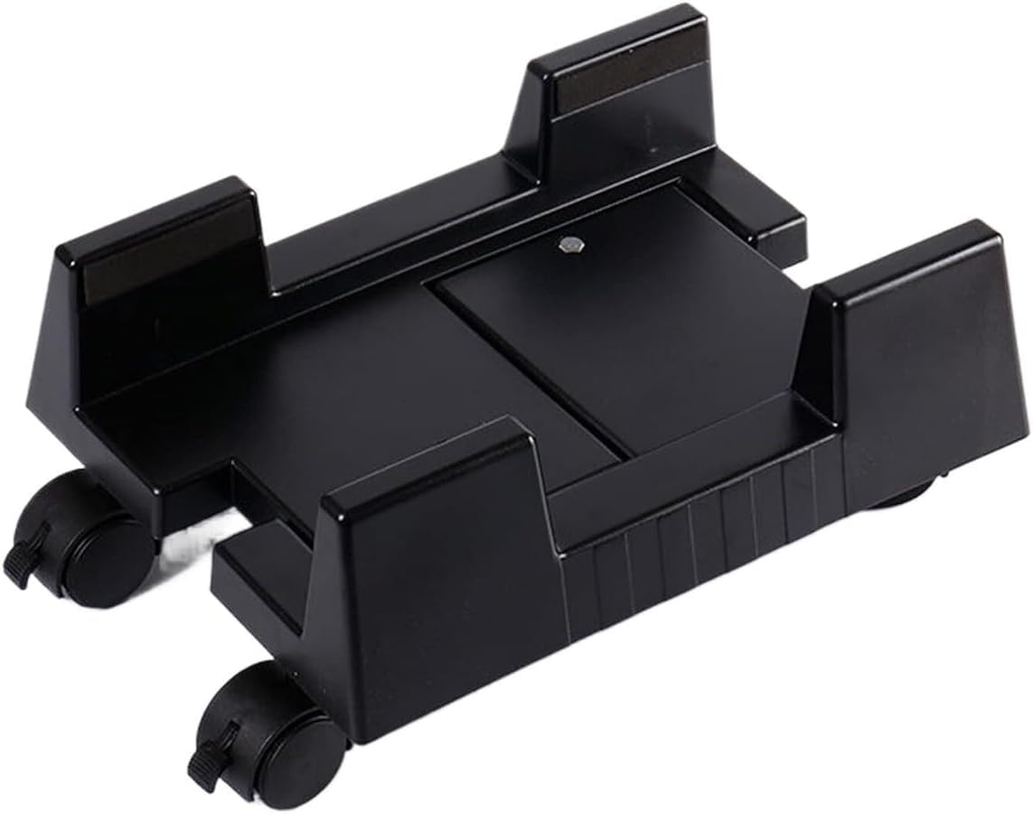 Supporto rotante, | Supporto Pc for Tappeto,Porta CPU Mobile,Regolabile e PC con Ruote(Black)