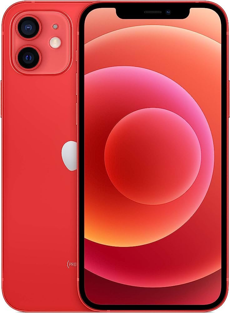 Renewed Apple iPhone 12 Available in Red, Green and Blue - 64GB and 128GB - Renewed As New with 1 Year Warranty (128GB, Red)