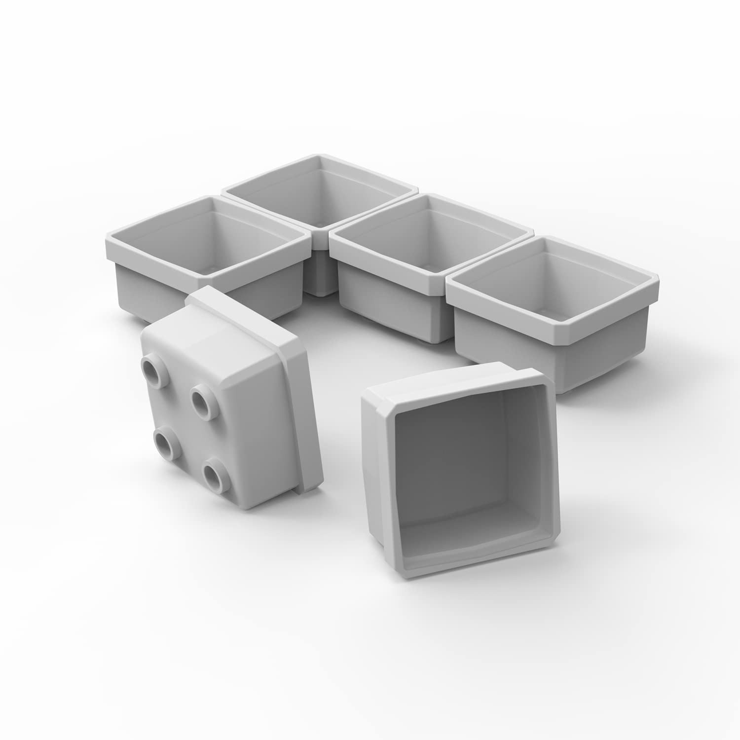 6 Customizable 1x1T (Thin) Bins