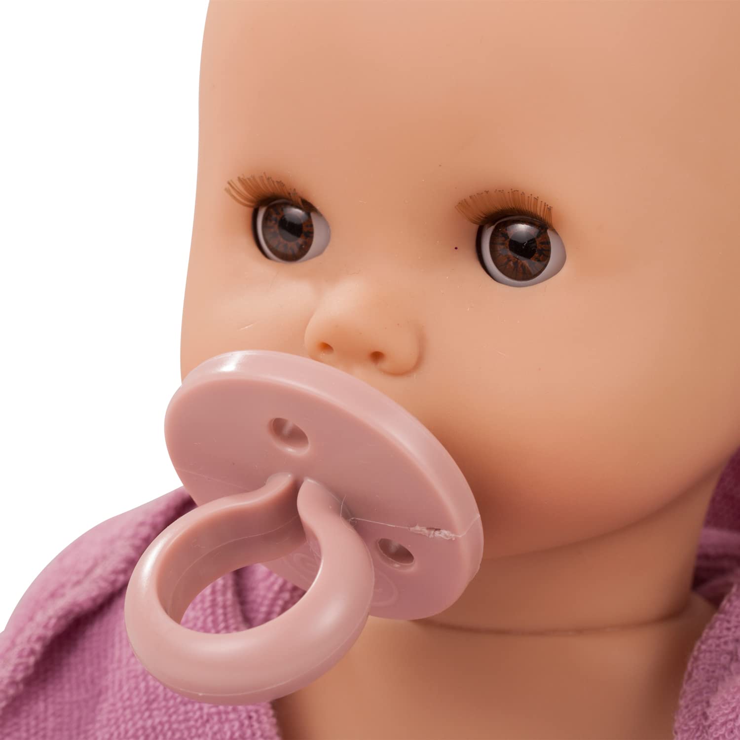 Götz 2253147 Sleepy Aquini Girl Avocado Puppe 33 cm Badepuppe 10-TLG | für Kinder ab 3 Jahren, Babypuppe, ohne Haare, Hartkörper, braune Schlafaugen, Trink-/Töpfchenfunktion, Pool und Schnuller