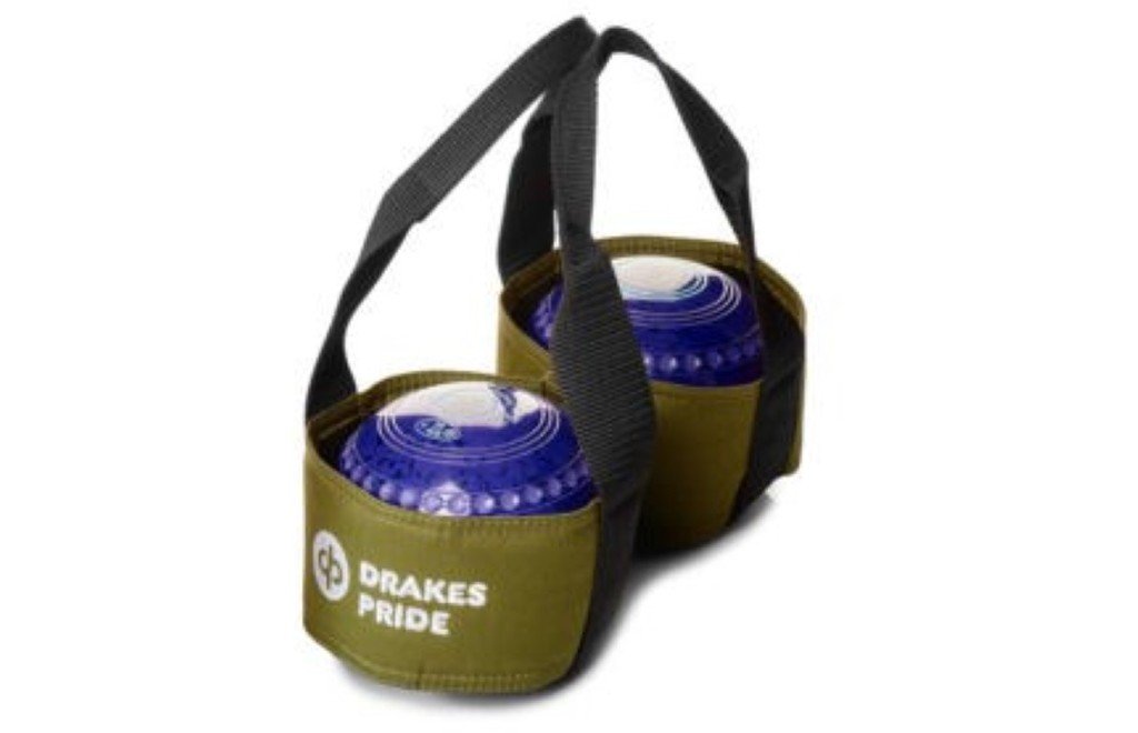 Drakes Pride 2 BOWL CARRIER FOR FLAT GREEN OR CROWN GREEN BOWLS** (GREEN) — image 1