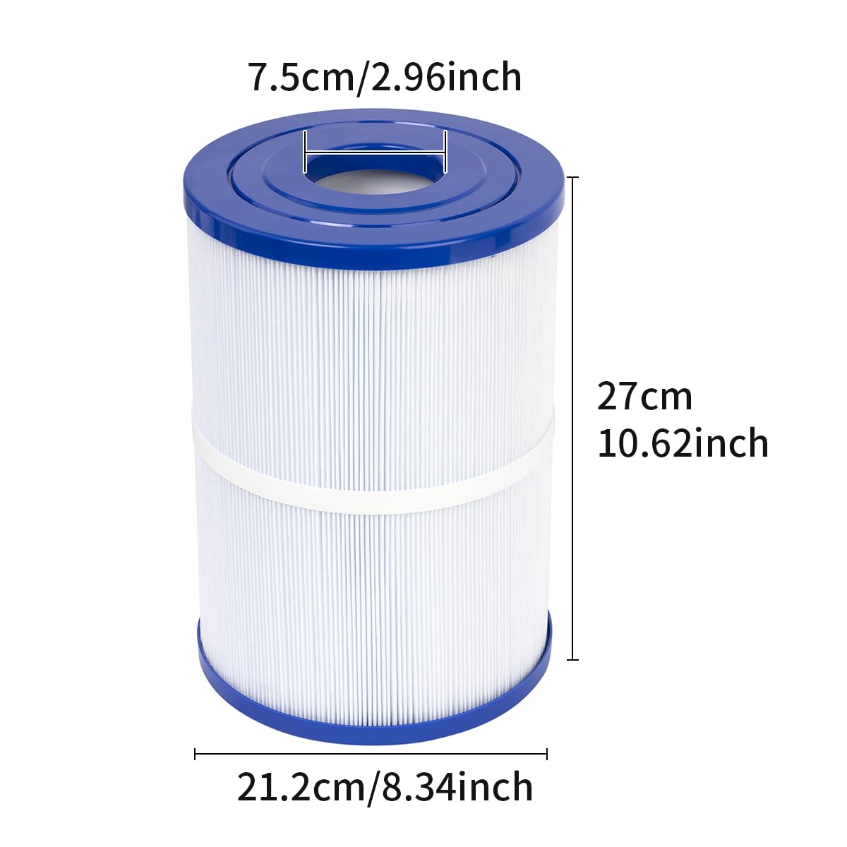 WuYan Filtre spa pour Watkins 31114, compatible avec Pleatco PWK65, Filbur FC-3960, C-8465, 71827, 71828, pour cartouche de filtre de jacuzzi Watkins 65