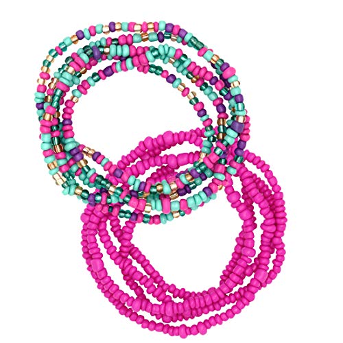 AKAAYUKO Cuentas de Cintura, Africano Grano Cadena del cuerpo, Cintura Barriga Cadena, Pulsera de cuentas Bikini Jewelry Cover