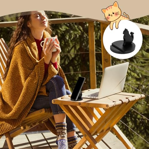 Support de téléphone portable chat mignon NBEADS pour bureau et smartphone - 4