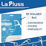 200pcs Floss Picks Dental, Floss Harps, Double Line Double Clean Upgrade, Easy and Simple to Use Tooth Picks, Keeps Your Mouth Fresh and Clean, Durable, Comfortable - Image 4