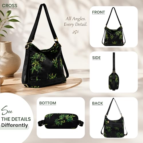 Image of Storite Mini Bag for Women 4L| Lightweight Nylon Travel Bag with Multiple Pockets | Casual Work Office Backpack for Girls & Ladies