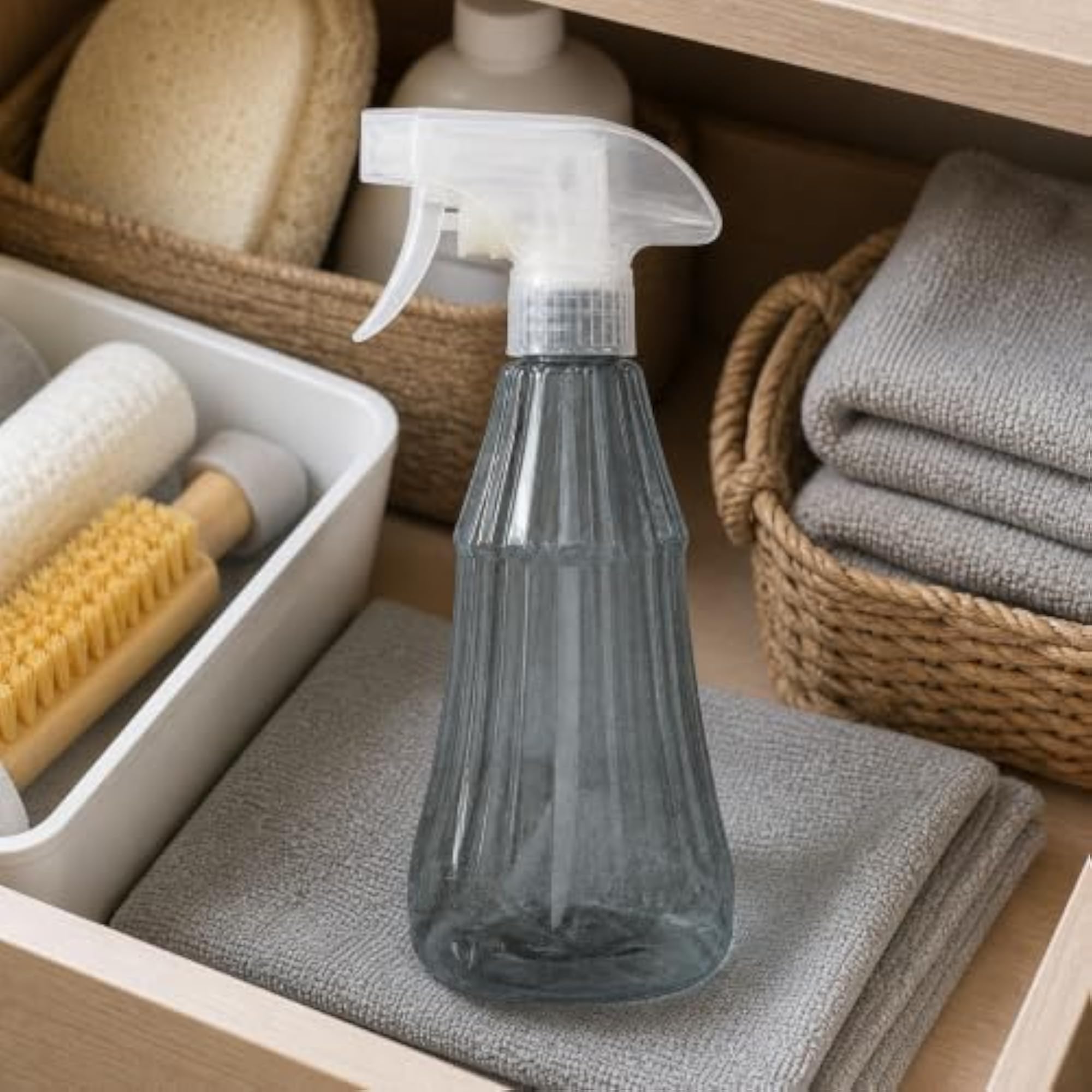 Dewodo Hand Press Spray Bottle for Gardening 500ml Space Gray Small Skirt