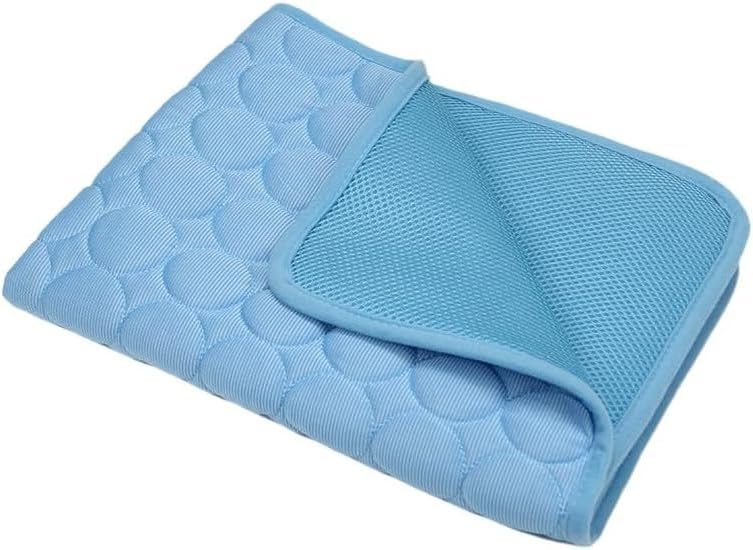 Neksong Pelsbarn Cooling Mat Dog Scratch-Resistant & Durable (Blue,S-50X40)