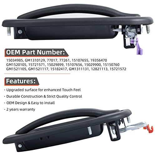 Deal New 4Pcs Front+Rear Driver+Passenger Side Textured Blk Exterior Door Handle Replacement Kit Fit 99-06 Silverado/Sierra 07 Old Body 00-06 Suburban/Tahoe/Yukon/Xl 02-06 Avalanche/Escalade/Esv/Ext #TOP3