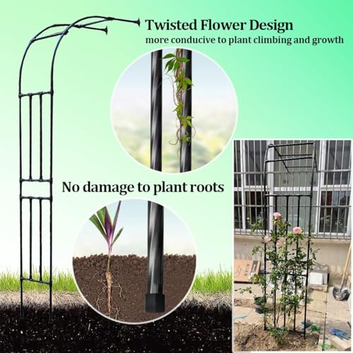 Arche de jardin réglable résolvant les problèmes de tuteurage trop étroit - 7