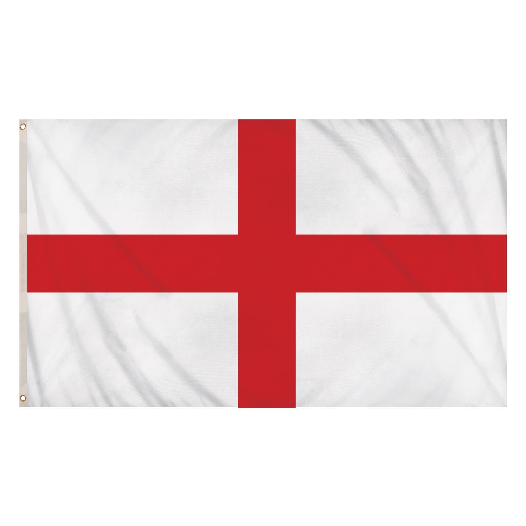Flag of England St George Cross Football Rugby St Georges Day Supporters 5 Decoration Piece Kit, Red, White - Image 3