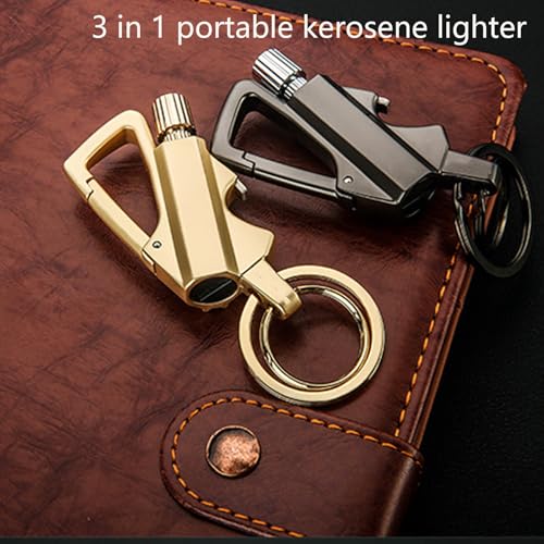 Encendedor recargable impermeable con llavero negro miniatura 7